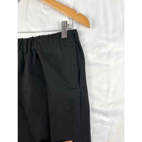 Vintage Black Elastic Waist Pull On Capri Pants Sz 14 Women's - Picture 5 of 7